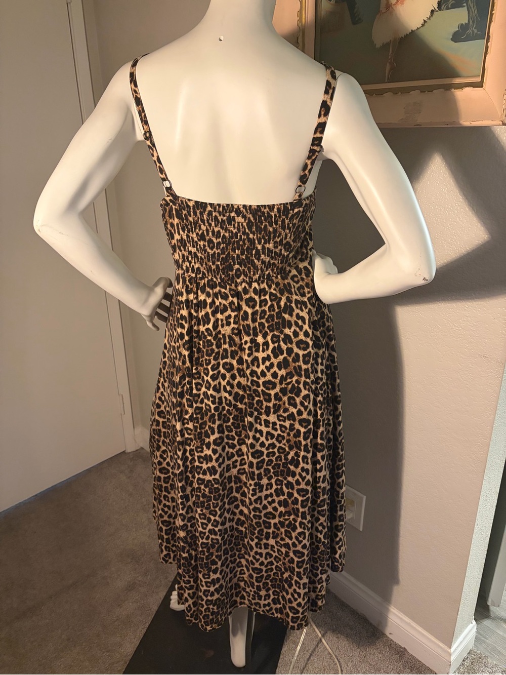Torrid Leopard Print Button Front Midi Dress Size 2 Plus - Picture 3 of 8